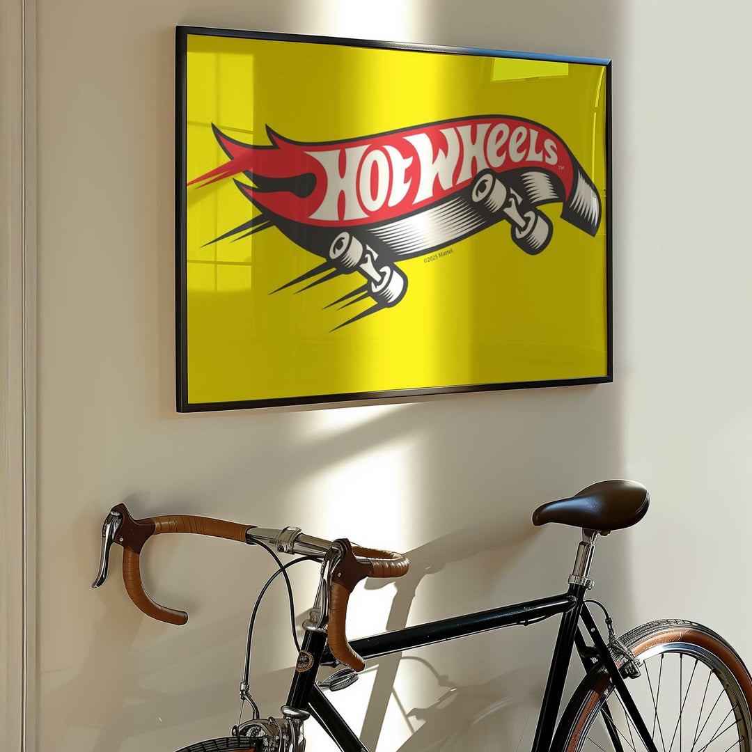 Hot Wheels Skateboard Icon Logo Wall Art Retro Print wall - art - picture - poster