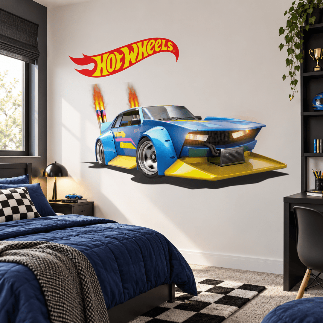 Hot Wheels: Turbo Burn Pack Kids Sticker Car Decal wall-art-picture-poster