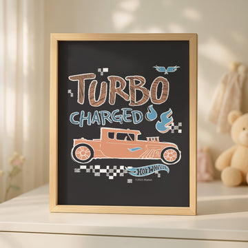 Hot Wheels Turbo Charged Kids Print wall - art - picture - poster