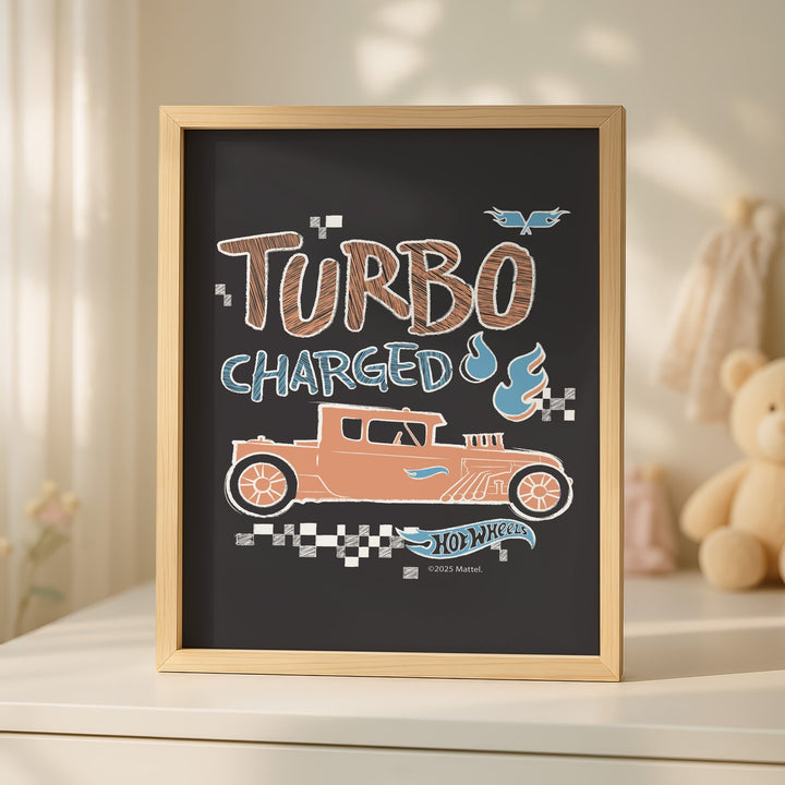 Hot Wheels Turbo Charged Kids Print wall - art - picture - poster