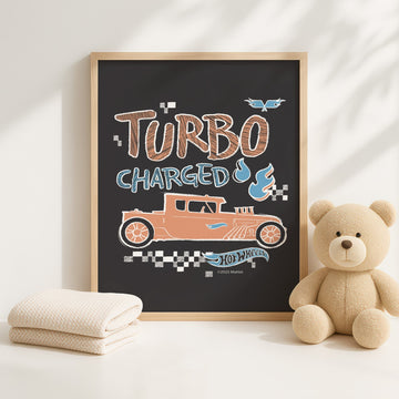 Hot Wheels Turbo Charged Kids Print wall - art - picture - poster