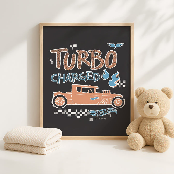 Hot Wheels Turbo Charged Kids Print wall - art - picture - poster