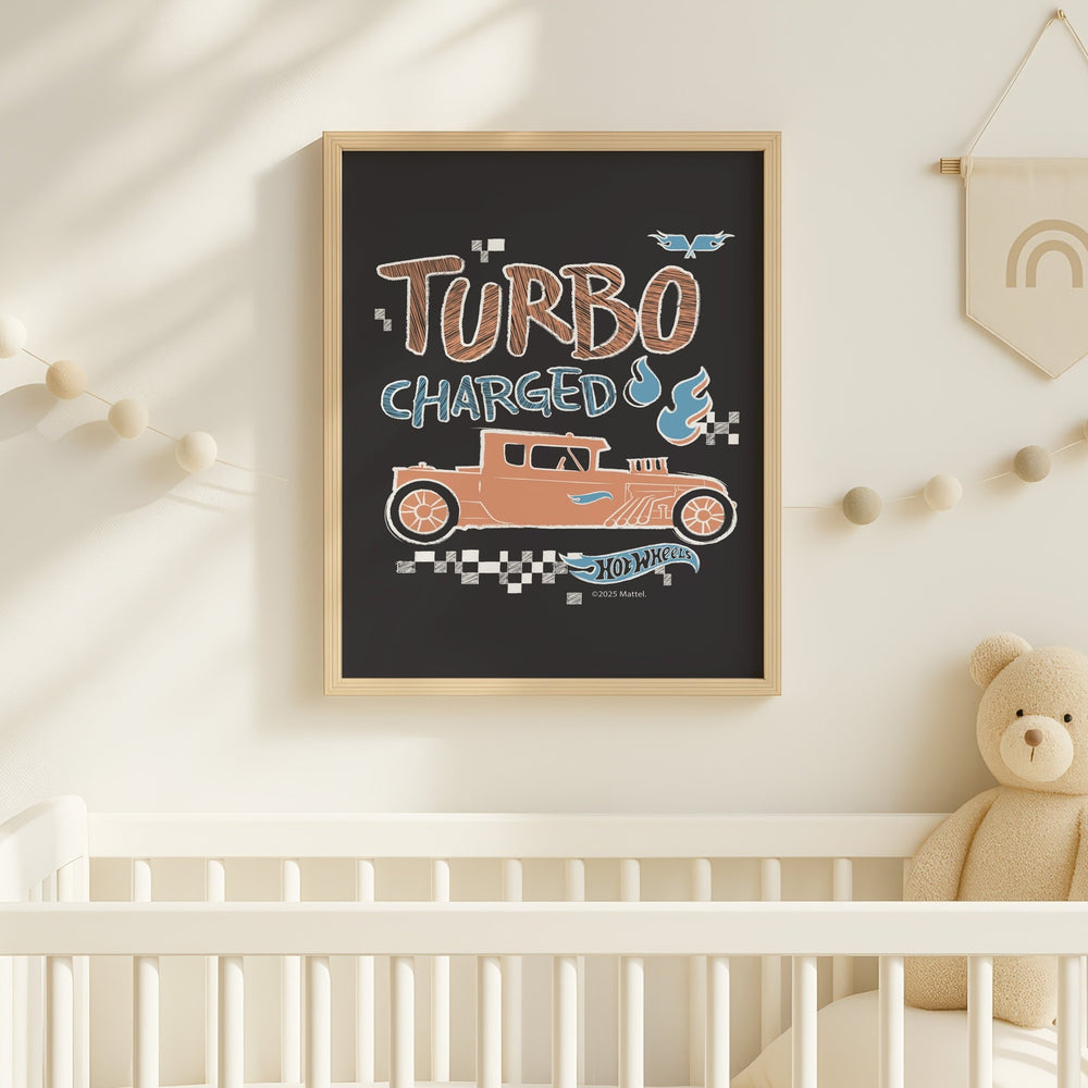 Hot Wheels Turbo Charged Kids Print wall - art - picture - poster