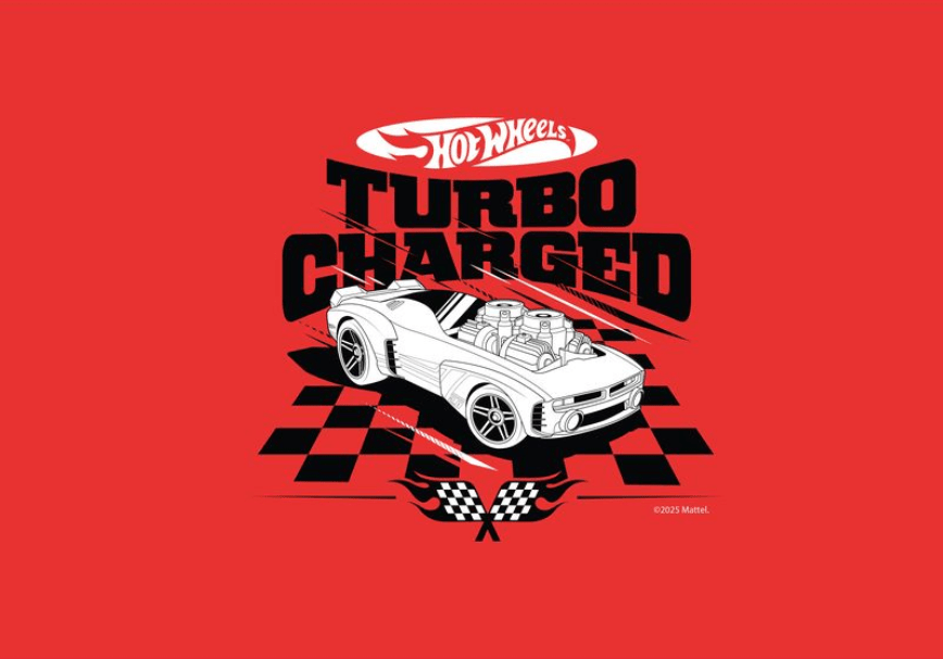 Hot Wheels Turbo Charged Landscape Print,frame