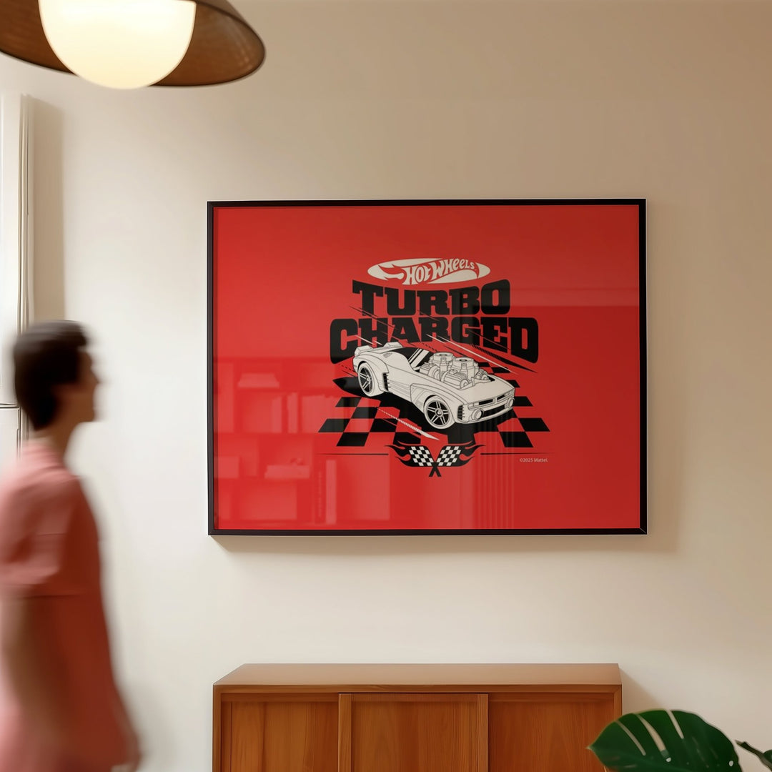 Hot Wheels Turbo Charged Landscape Print wall - art - picture - poster