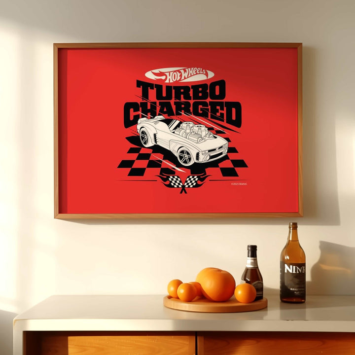 Hot Wheels Turbo Charged Landscape Print wall - art - picture - poster