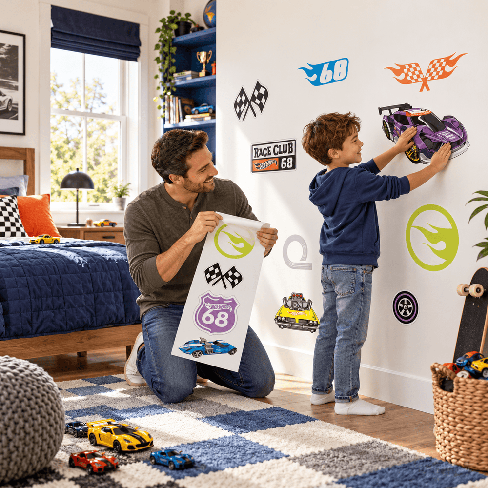 Hot Wheels: Ultimate Racers Wall Car Sticker Decal Pack wall-art-picture-poster
