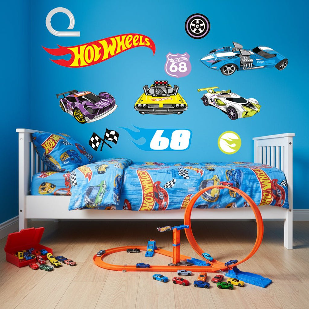 Hot Wheels: Ultimate Racers Wall Car Sticker Decal Pack wall - art - picture - poster