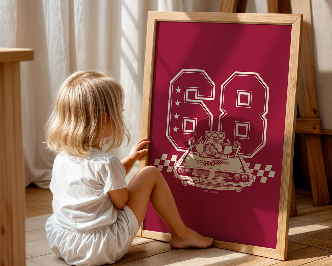 Hot Wheels Varsity Club Poster Vintage wall - art - picture - poster