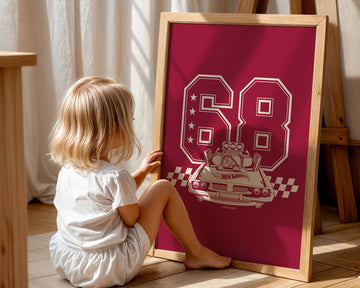 Hot Wheels Varsity Club Poster Vintage wall - art - picture - poster
