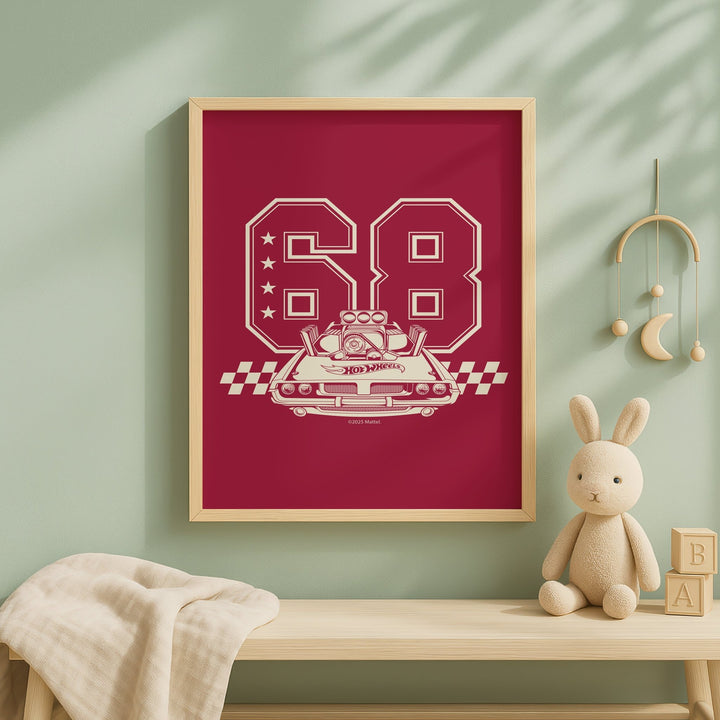 Hot Wheels Varsity Club Poster Vintage wall - art - picture - poster