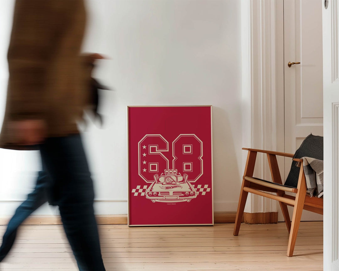 Hot Wheels Varsity Club Poster Vintage wall - art - picture - poster