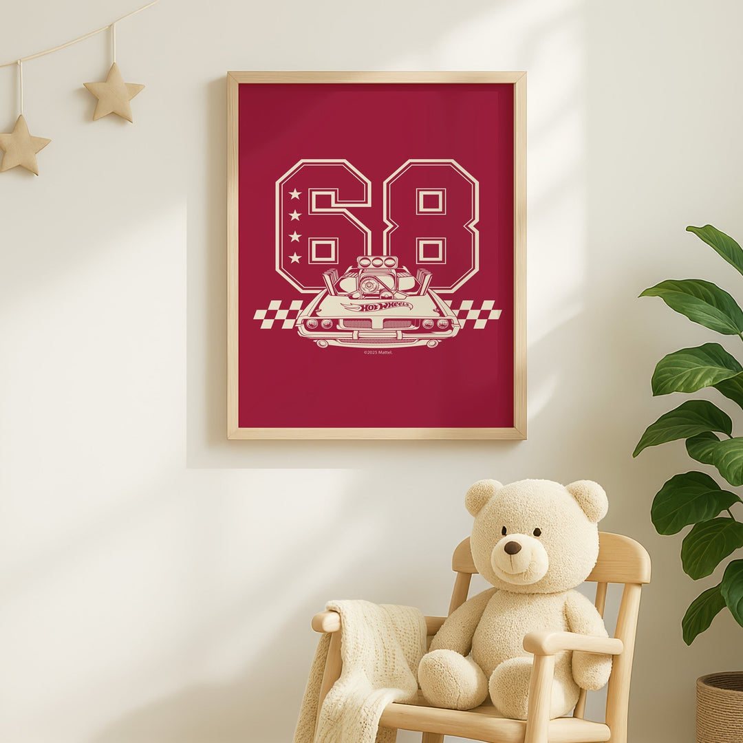 Hot Wheels Varsity Club Poster Vintage wall - art - picture - poster