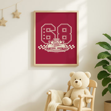 Hot Wheels Varsity Club Poster Vintage wall - art - picture - poster