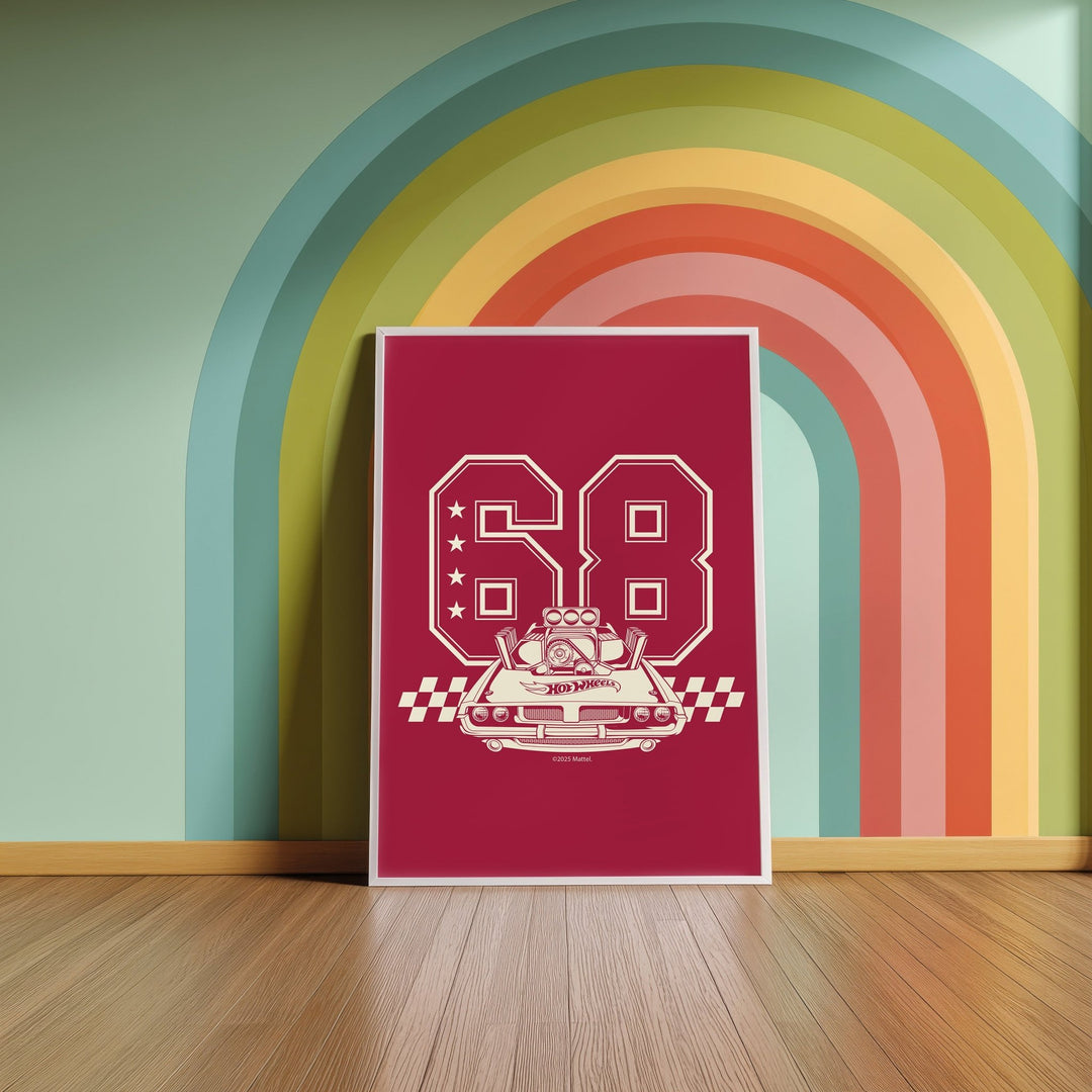 Hot Wheels Varsity Club Poster Vintage wall - art - picture - poster