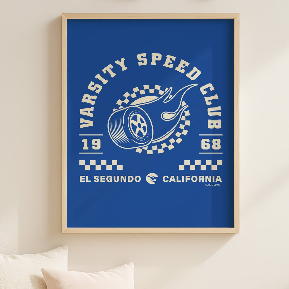 Hot Wheels Varsity Speed Club 1968 Print wall - art - picture - poster