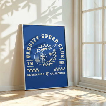 Hot Wheels Varsity Speed Club 1968 Print wall - art - picture - poster