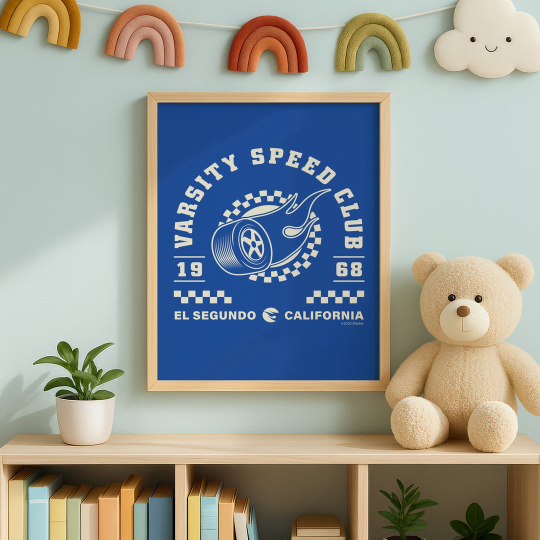 Hot Wheels Varsity Speed Club 1968 Print wall - art - picture - poster