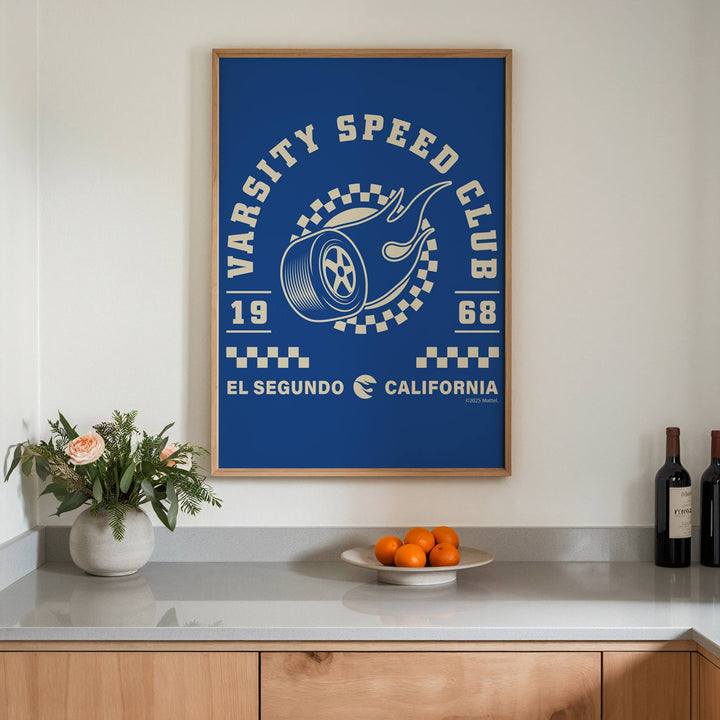 Hot Wheels Varsity Speed Club 1968 Print wall - art - picture - poster