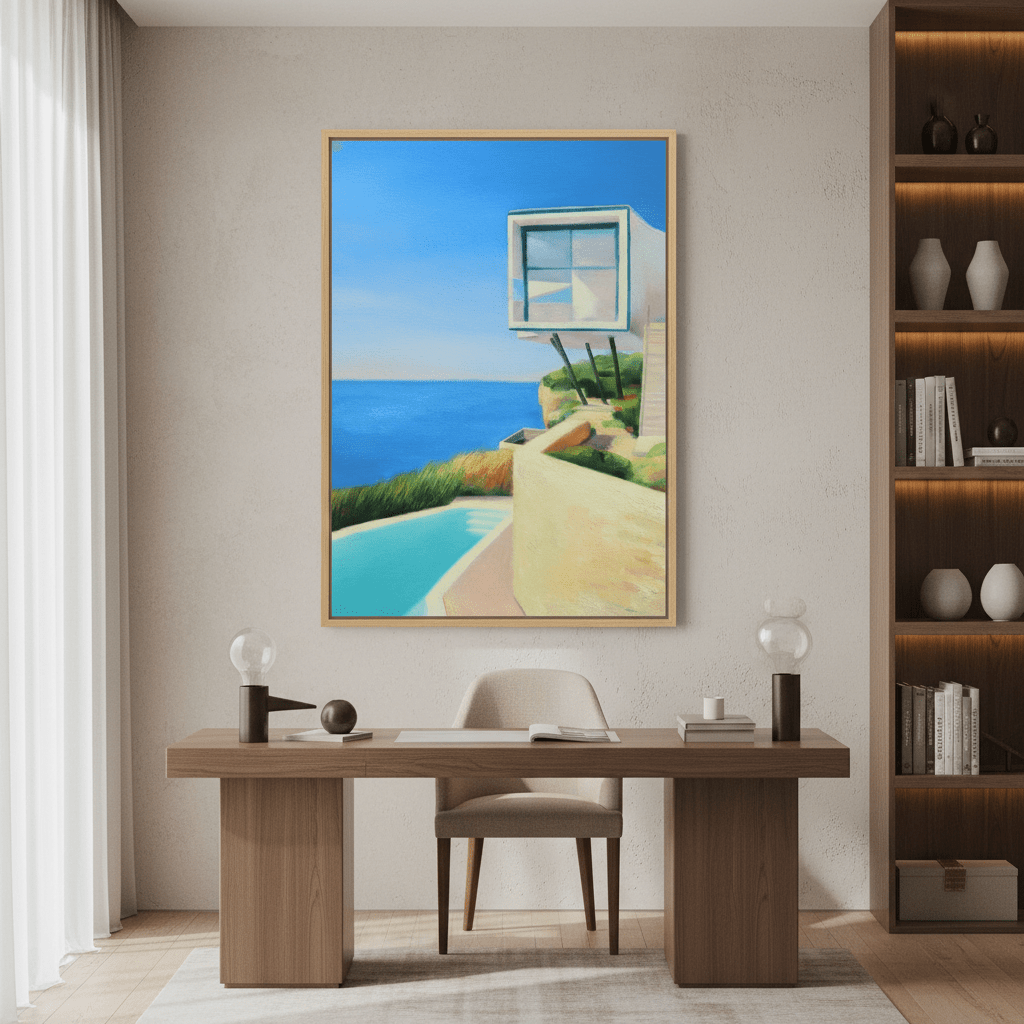 House on the Coast by Ieva Baklane wall - art - picture - poster