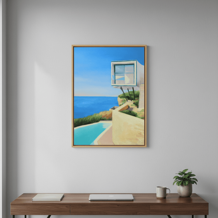 House on the Coast by Ieva Baklane wall - art - picture - poster