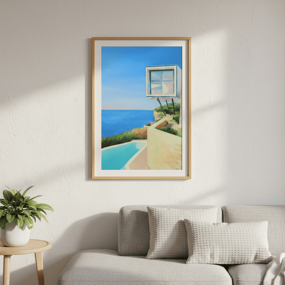 House on the Coast by Ieva Baklane wall - art - picture - poster