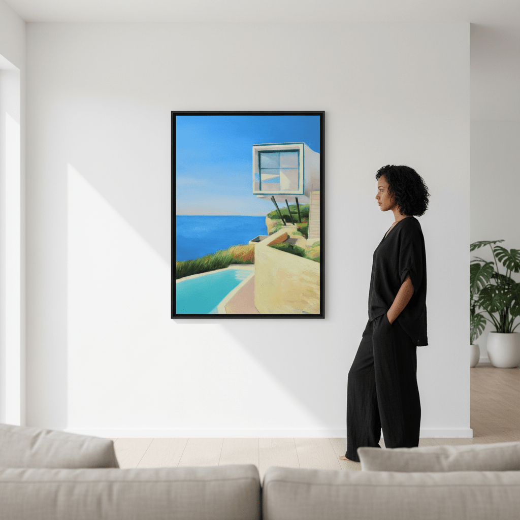 House on the Coast by Ieva Baklane wall - art - picture - poster