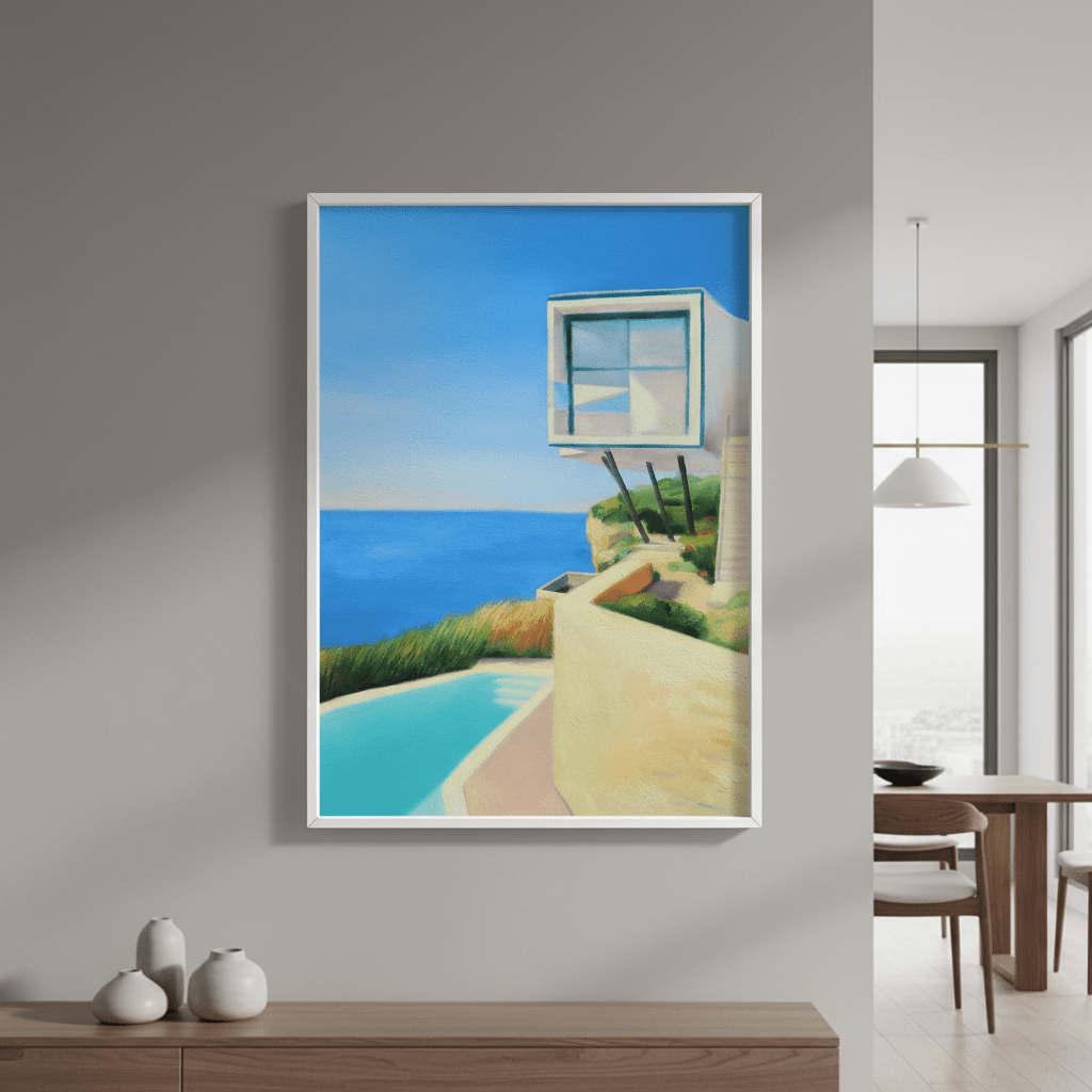 House on the Coast by Ieva Baklane wall - art - picture - poster