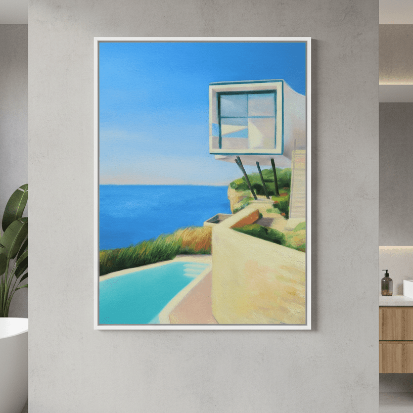 House on the Coast by Ieva Baklane wall - art - picture - poster