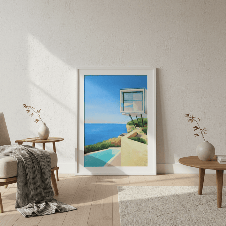 House on the Coast by Ieva Baklane wall - art - picture - poster