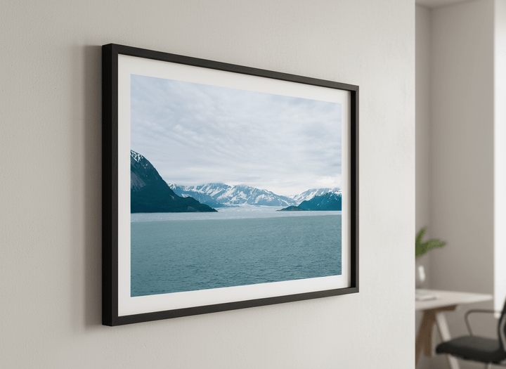 Contemporary wall art featured in a bright modern office workspace