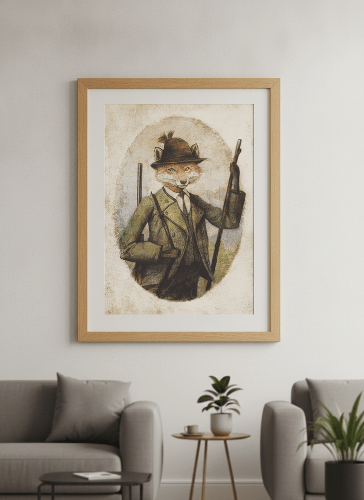 Modern wall art styled above a sofa in a neutral living room