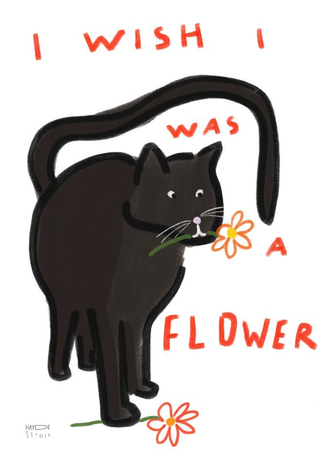 I Wish I Was a Flower Cat by Hayde Nizard