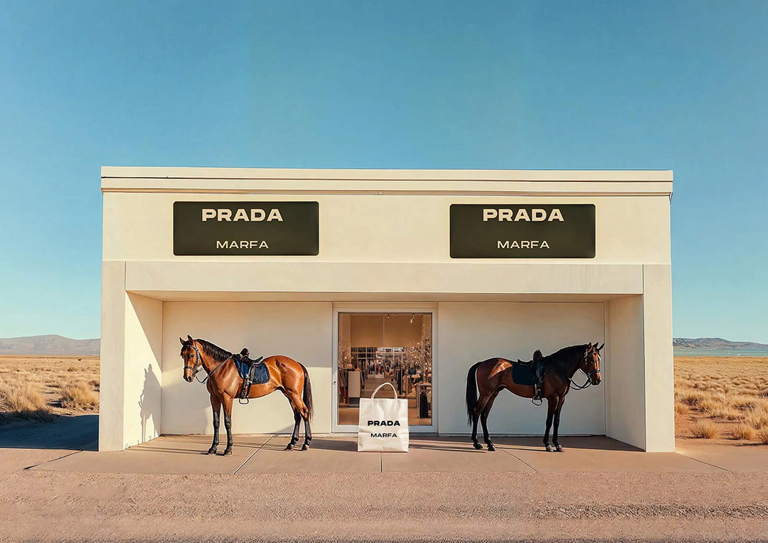 Prada Marfa Horse Desert Photo,frame