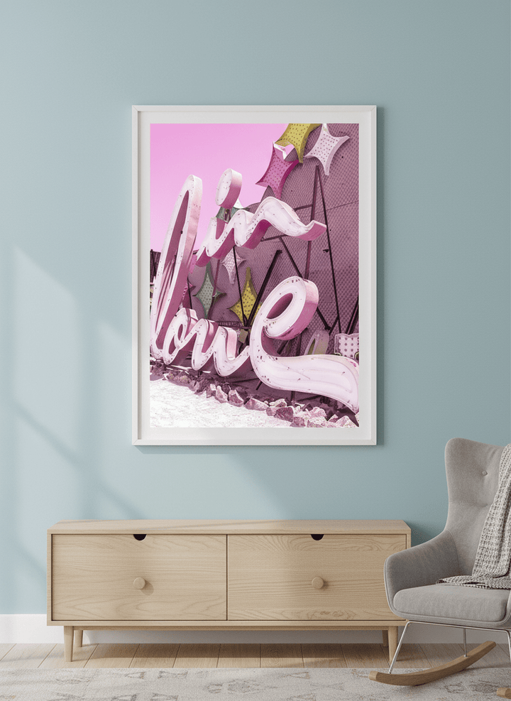 Soft neutral wall art styled in a serene nursery with pastel tones
