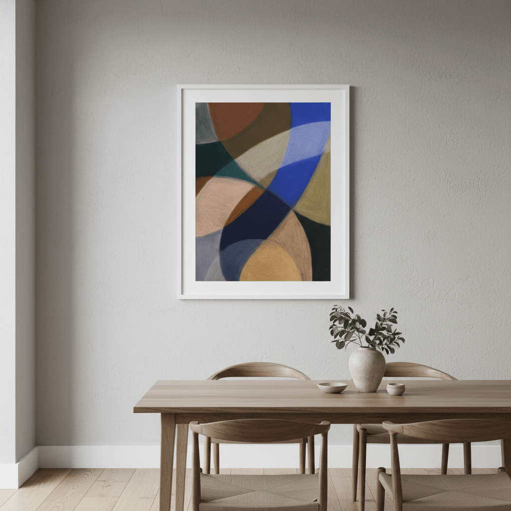 Indigo Descent by Berit Mongensen Lopez wall - art - picture - poster