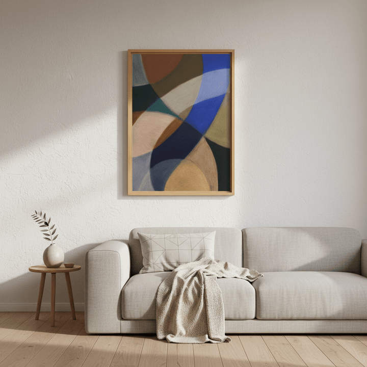 Indigo Descent by Berit Mongensen Lopez wall - art - picture - poster