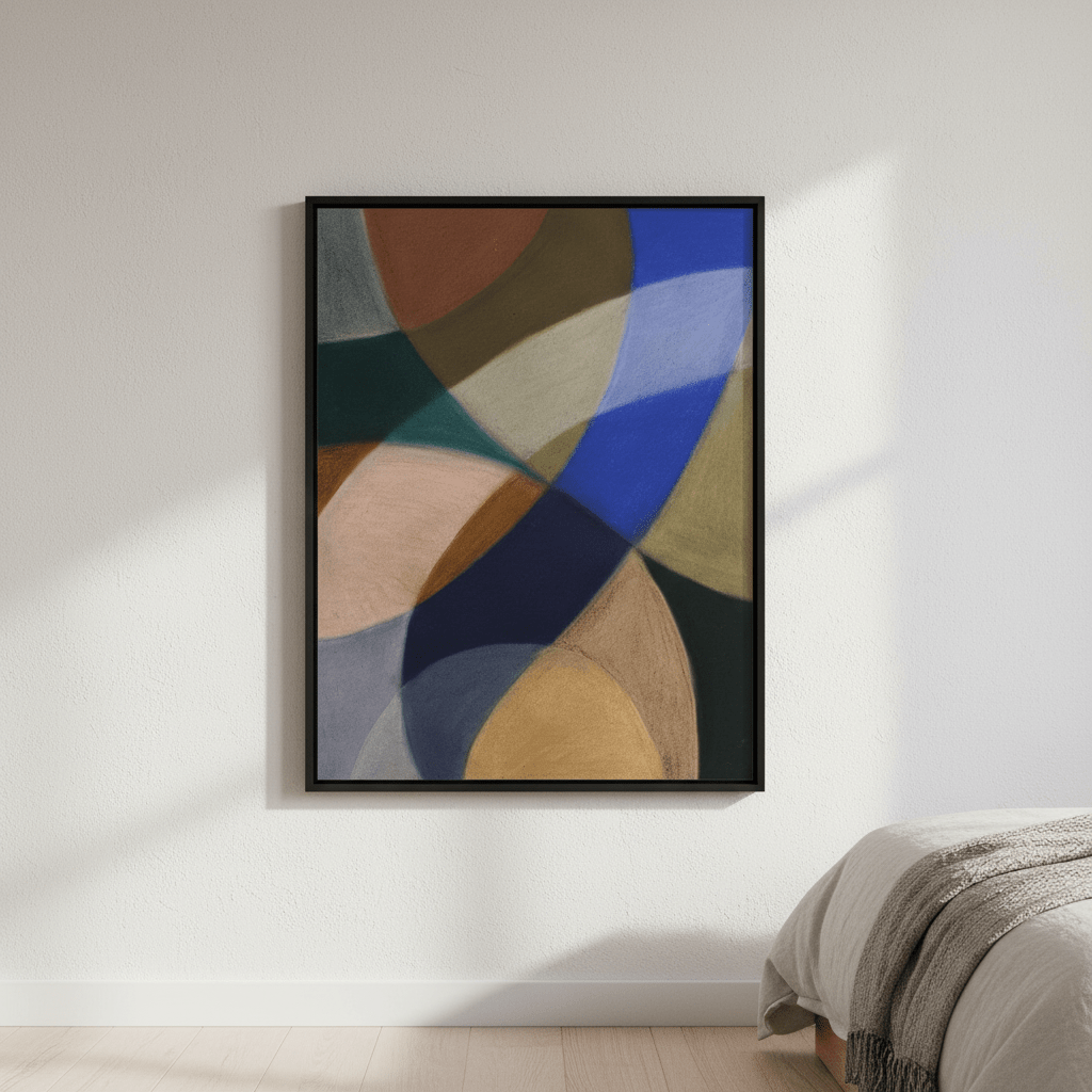Indigo Descent by Berit Mongensen Lopez wall - art - picture - poster