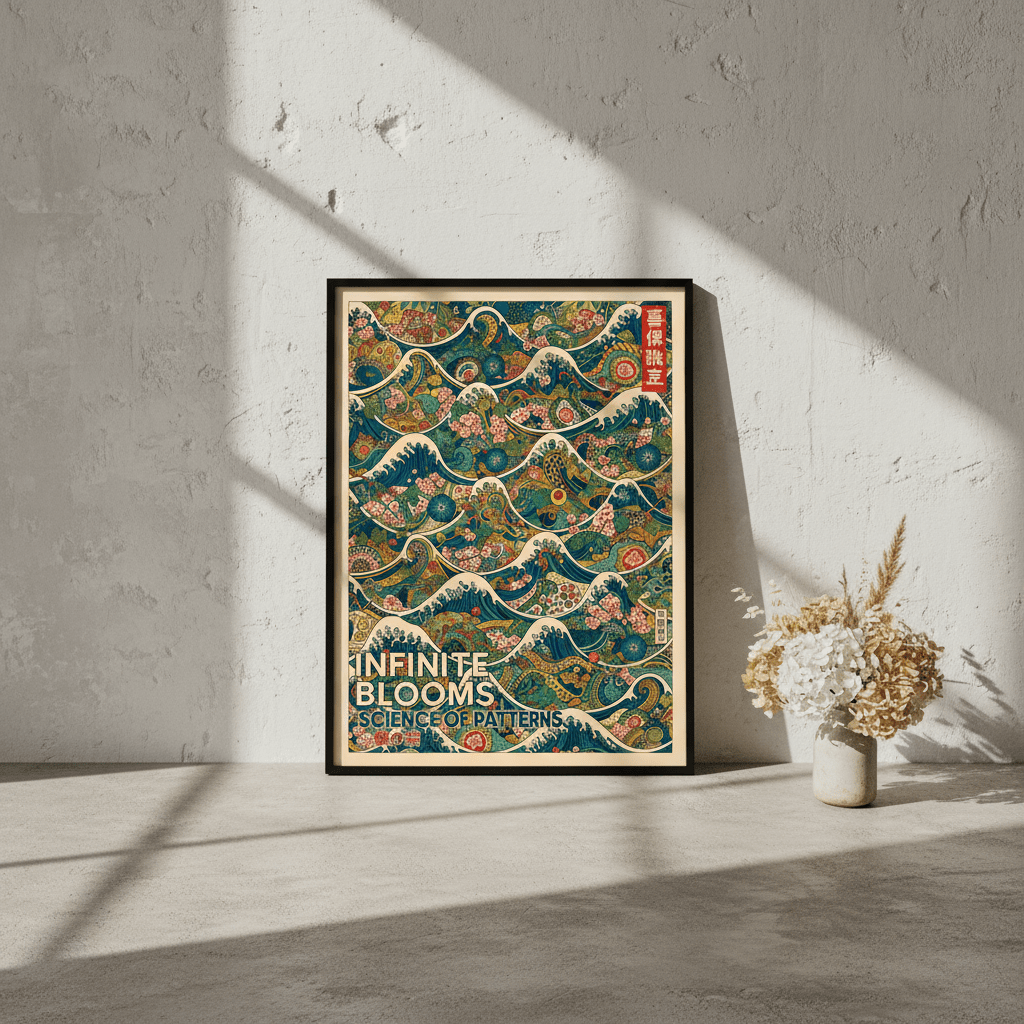 Infinite Blooms Science of Patterns wall - art - picture - poster