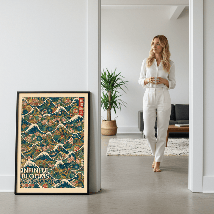 Infinite Blooms Science of Patterns wall - art - picture - poster