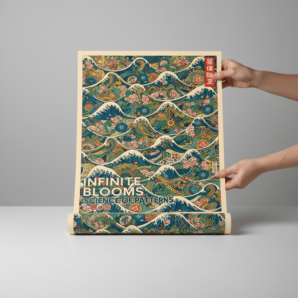 Infinite Blooms Science of Patterns wall - art - picture - poster
