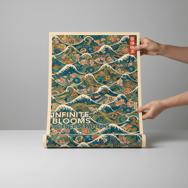 Infinite Blooms Science of Patterns wall - art - picture - poster