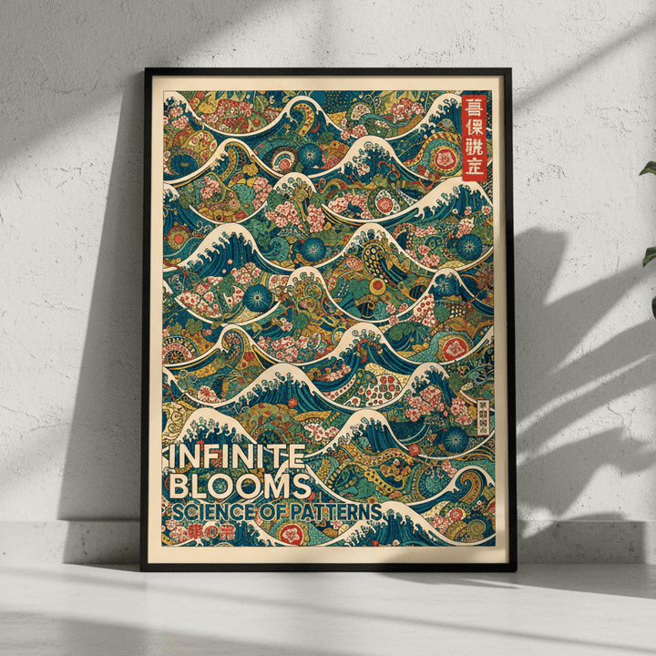 Infinite Blooms Science of Patterns wall - art - picture - poster