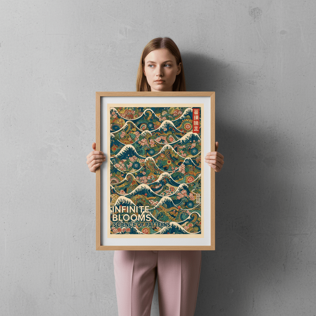 Infinite Blooms Science of Patterns wall - art - picture - poster