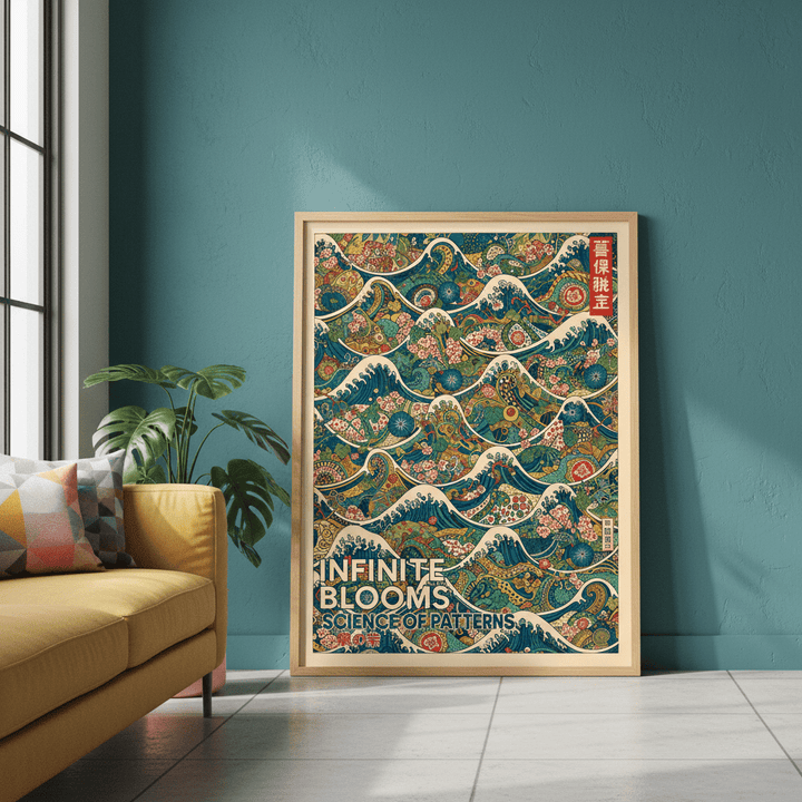Infinite Blooms Science of Patterns wall - art - picture - poster