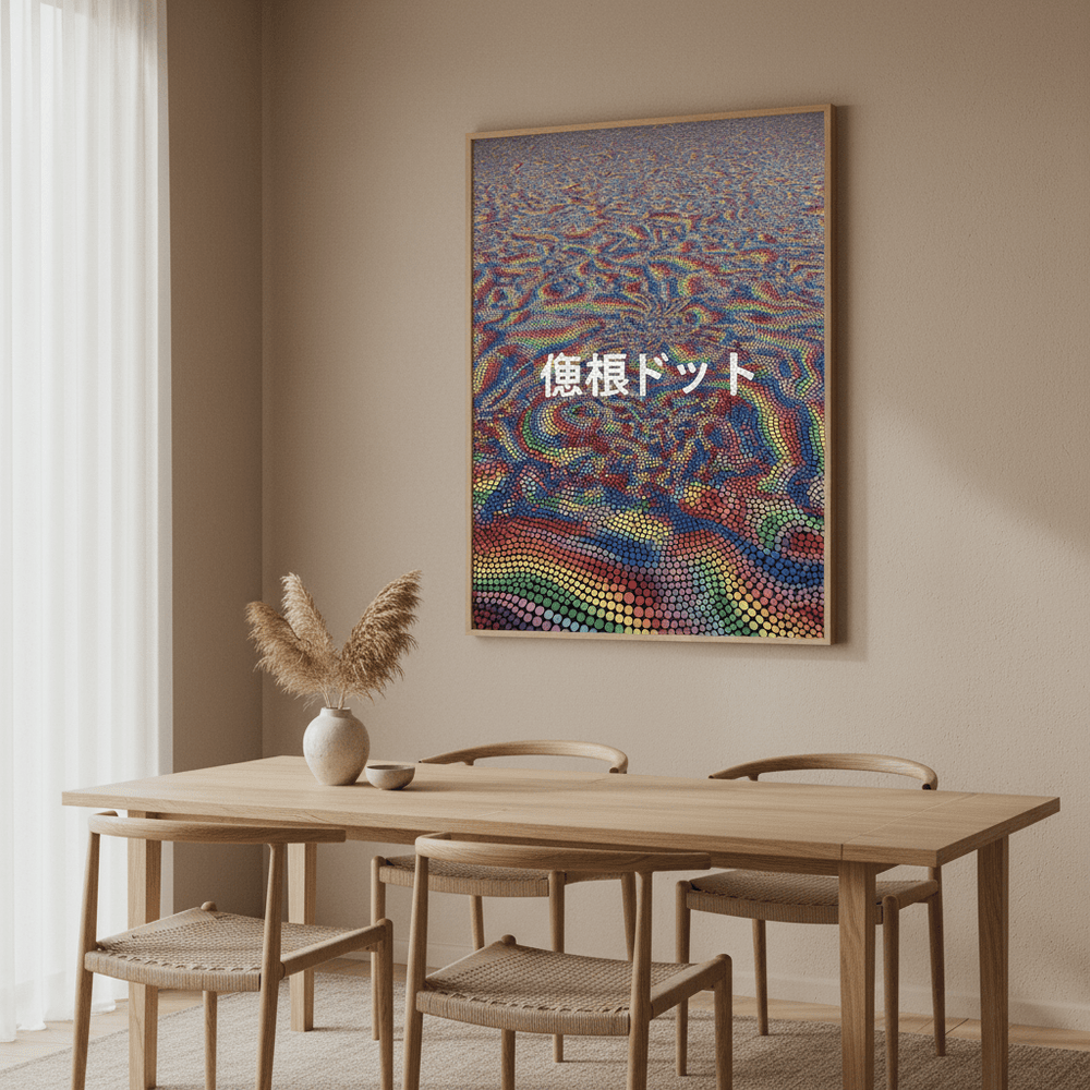 Infinity Rainbow Dreams Japanese Abstract Art wall - art - picture - poster