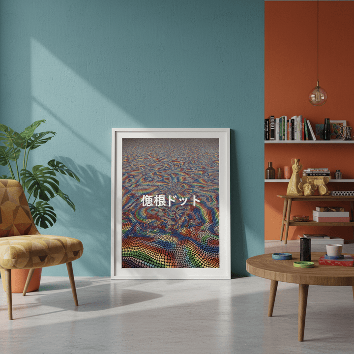 Infinity Rainbow Dreams Japanese Abstract Art wall - art - picture - poster