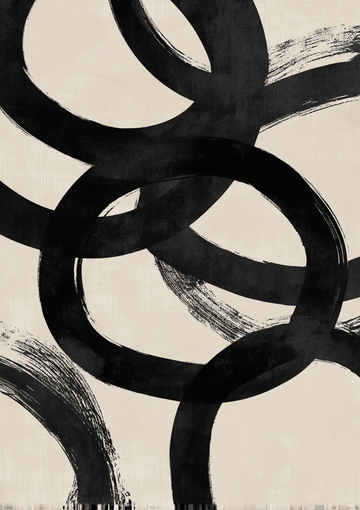 Inkbound Abstract Wall Art Print,frame
