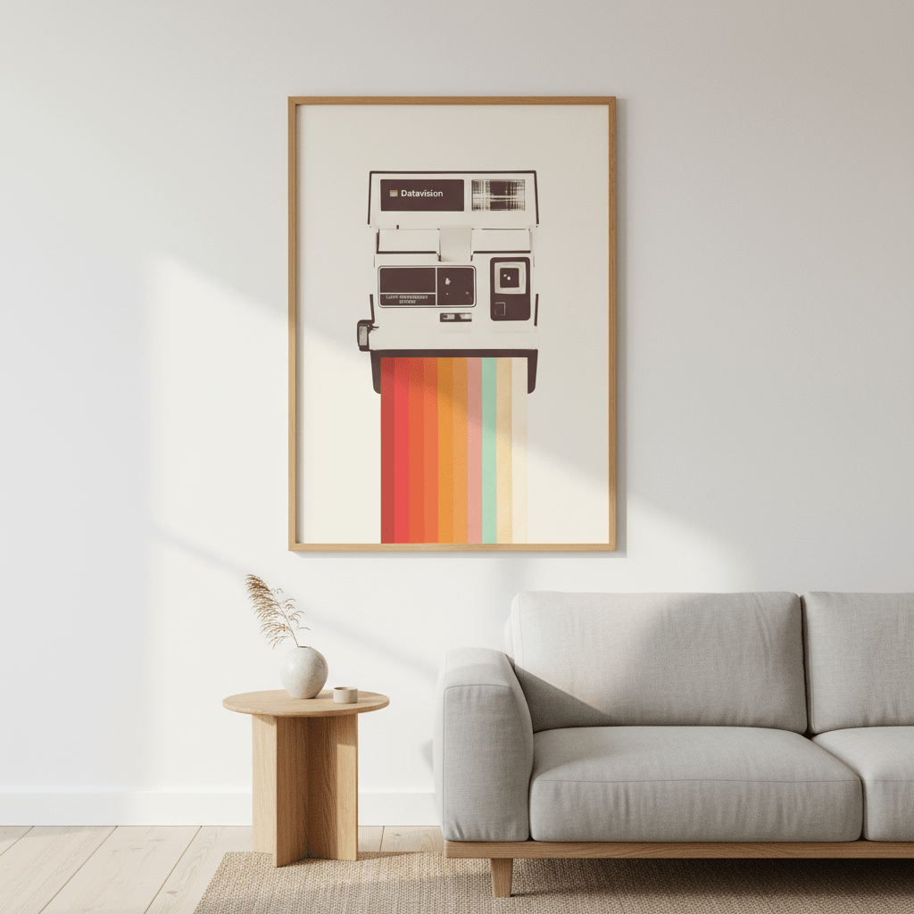 Instant Camera Rainbow by Florent Bodart wall - art - picture - poster