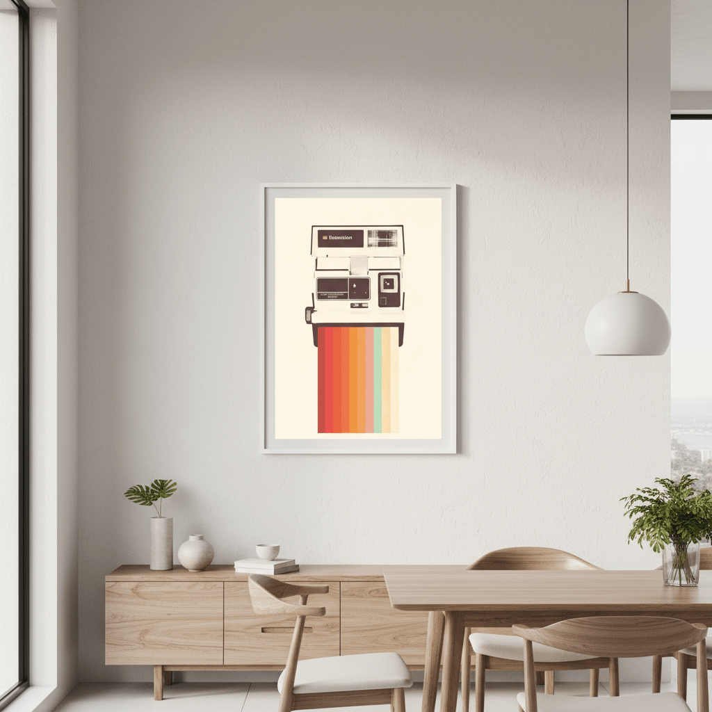 Instant Camera Rainbow by Florent Bodart wall - art - picture - poster